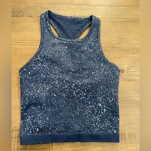Lululemon Blue Splatter Top